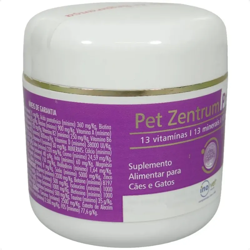 Pet Zentrum AN com 80 Cápsulas de 500 mg para Cães e Gatos Inovet