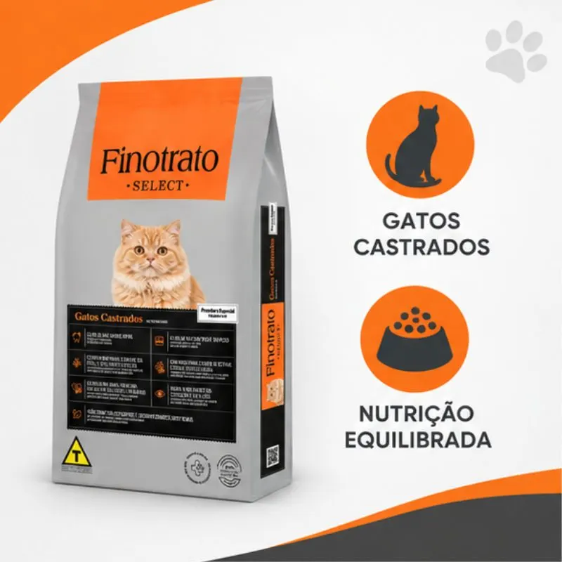 Ração Finotrato Select para Gatos Castrados 10,1 Kg
