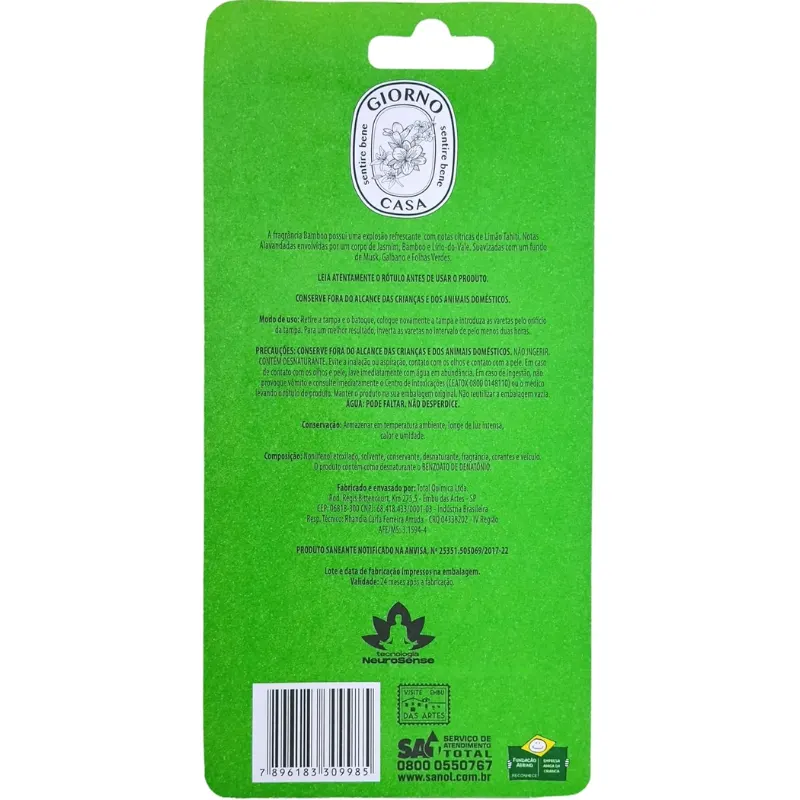 Giorno Casa Difusor de Ambientes Bamboo 150 ml