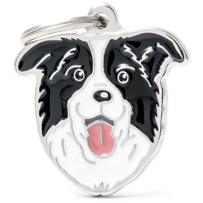 Medalha de Identificação My Family Border Collie