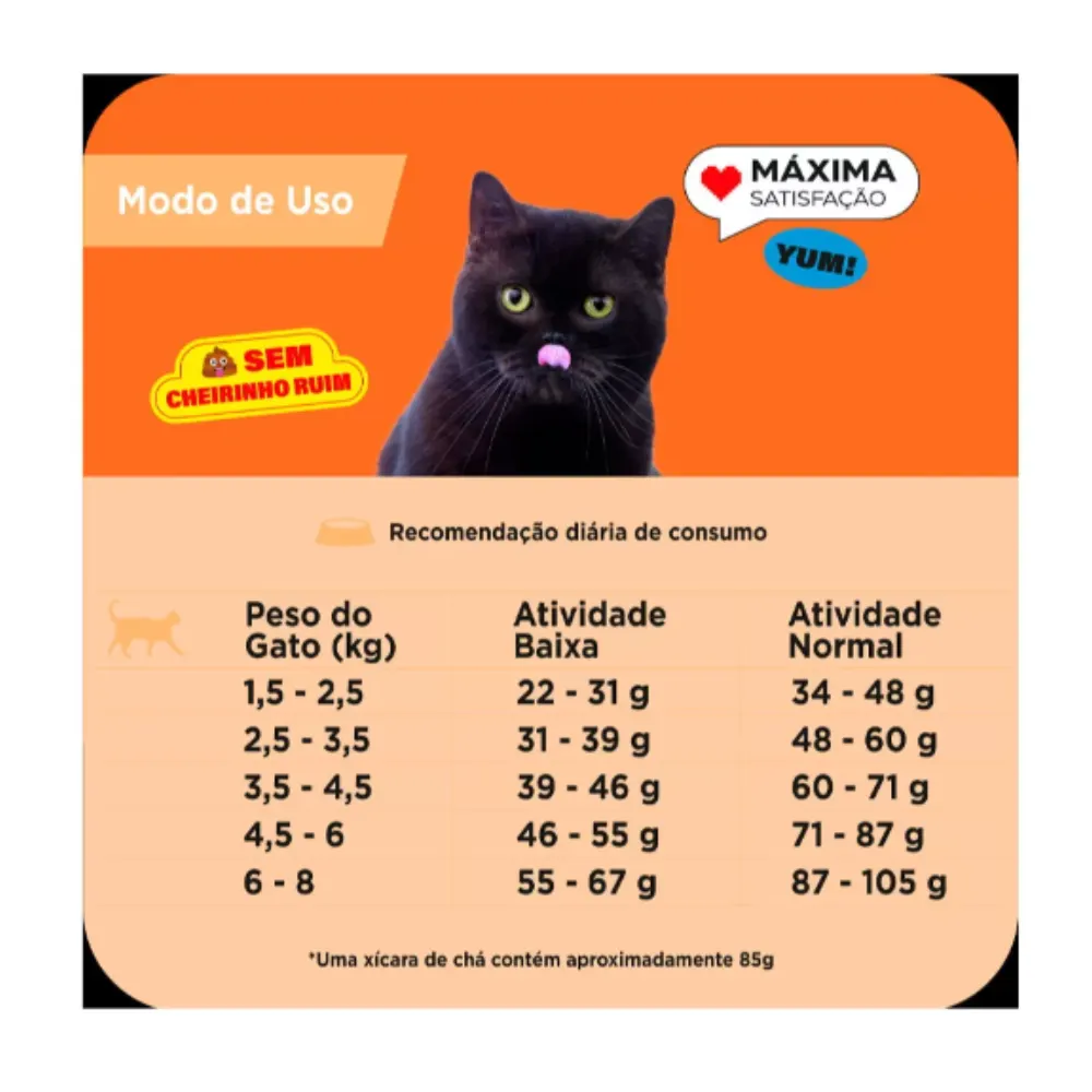 Ração Max para Gatos Adultos Castrados Sabor Salmão