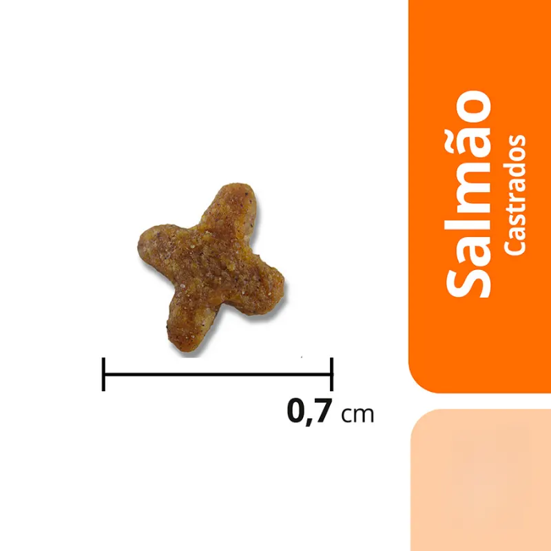 Ração Max para Gatos Adultos Castrados Sabor Salmão