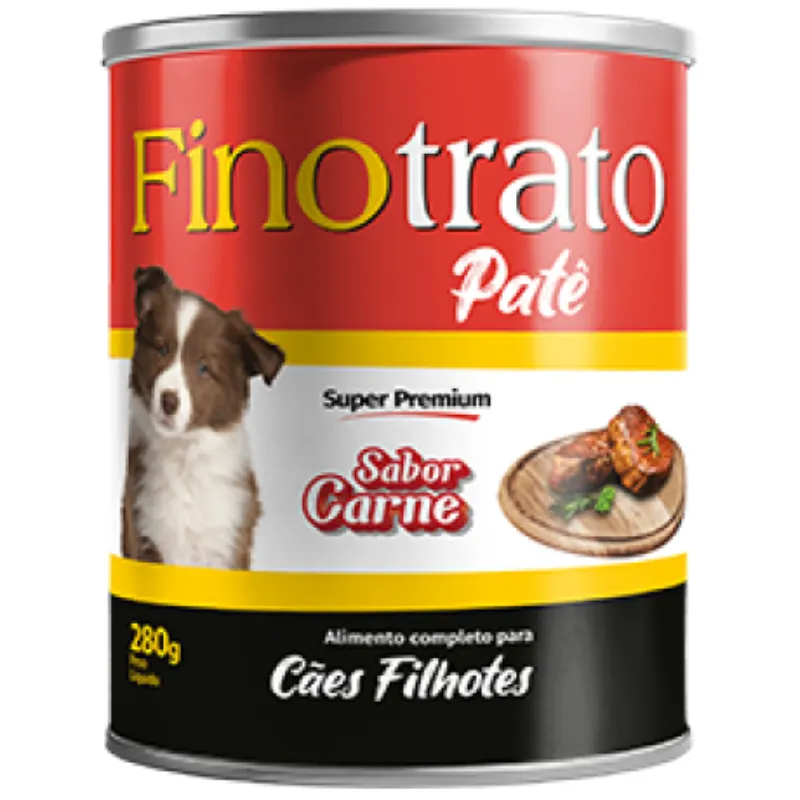 Patê Finotrato Sabor Carne para Cães Filhotes 280 g