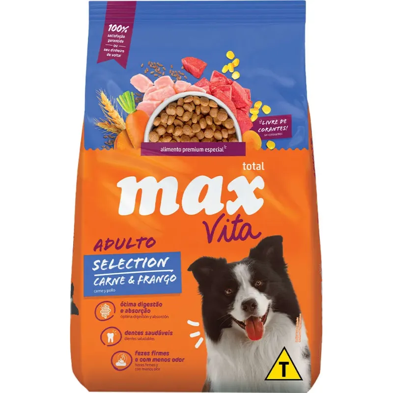 Ração Max Vita Selection para Cães Adultos 10,1 Kg