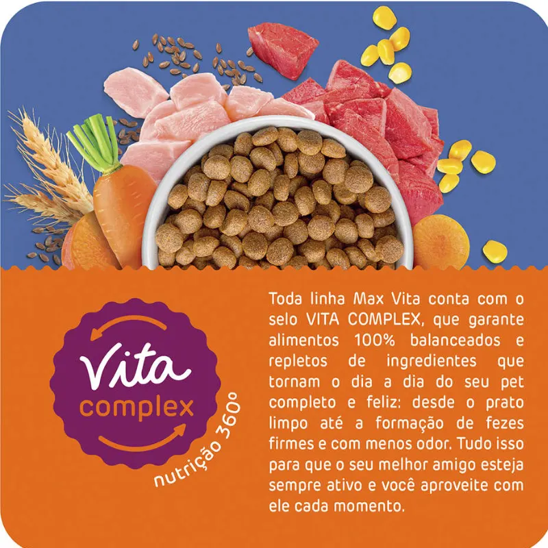 Ração Max Vita Selection para Cães Adultos 10,1 Kg