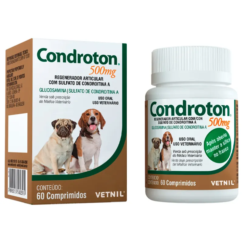 Suplemento Condroton 500mg com 60 comprimidos