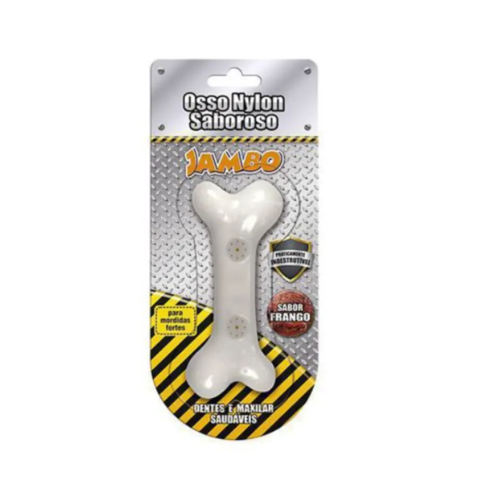 Brinquedo Osso Silicone Boninho Frango Grande