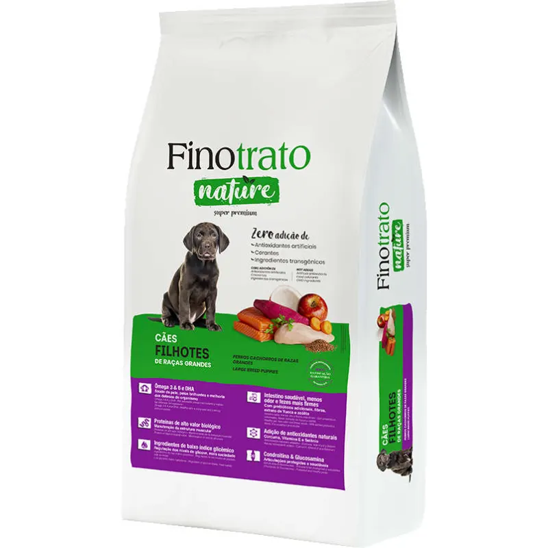 Ração Finotrato Nature para Cães Filhotes Raças Grandes 15 Kg