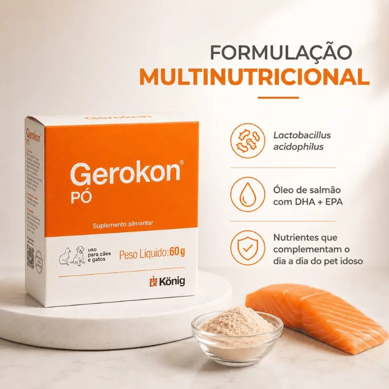 Suplemento Alimentar Gerokon em Pó 60 g König