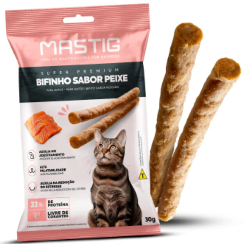Mastig Bifinhos Gatos Peixe 30g