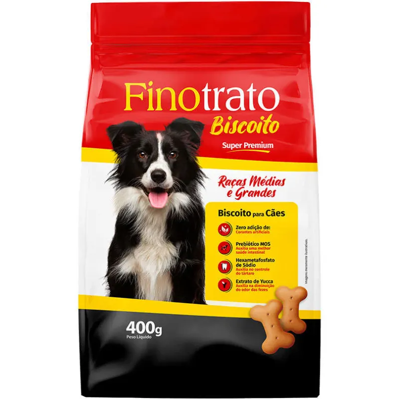 Finotrato Biscoito Raças Médias e Grandes 400 g