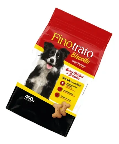 Finotrato Biscoito Raças Médias e Grandes 400 g