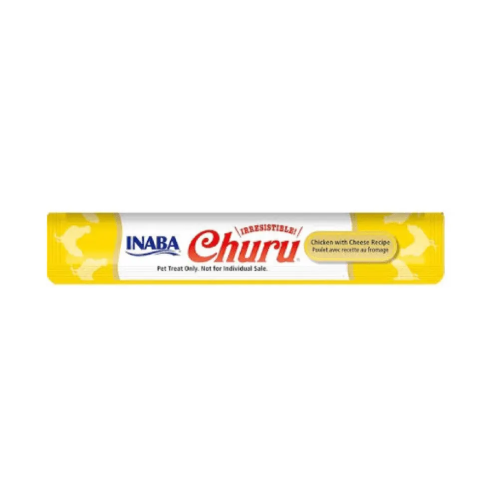 Petisco Patê Churu Gatos Sabor Frango/Queijo-Tubo avulso 14g