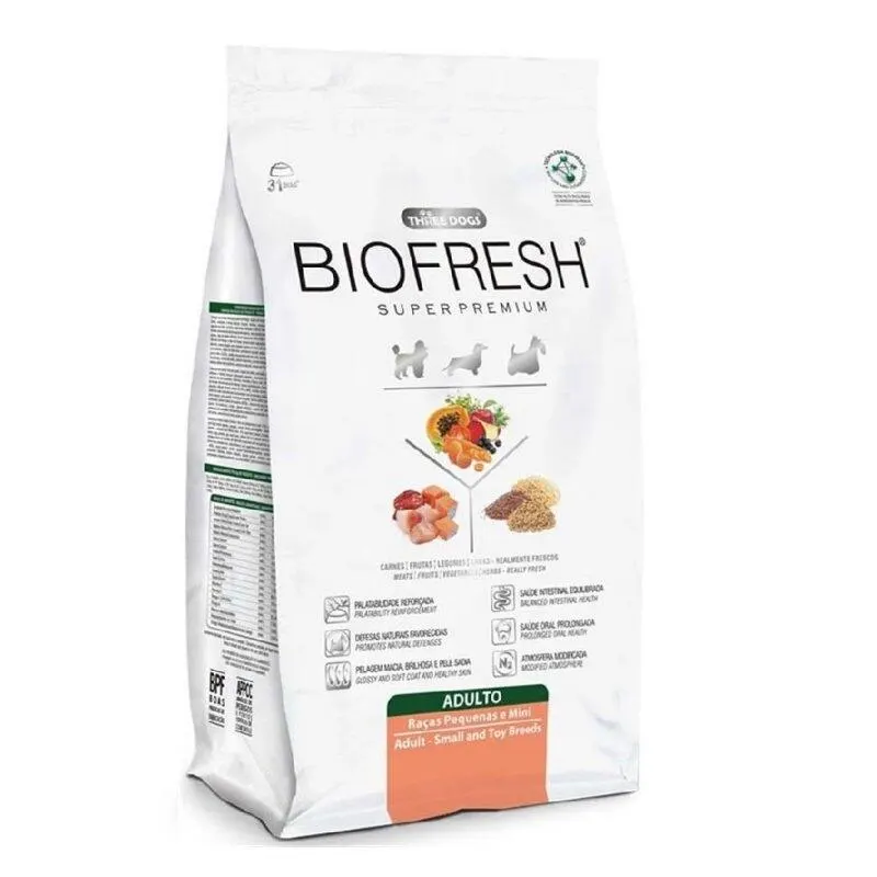 Ração Biofresh Cães Adultos Raças Pequenas E Minis 1Kg