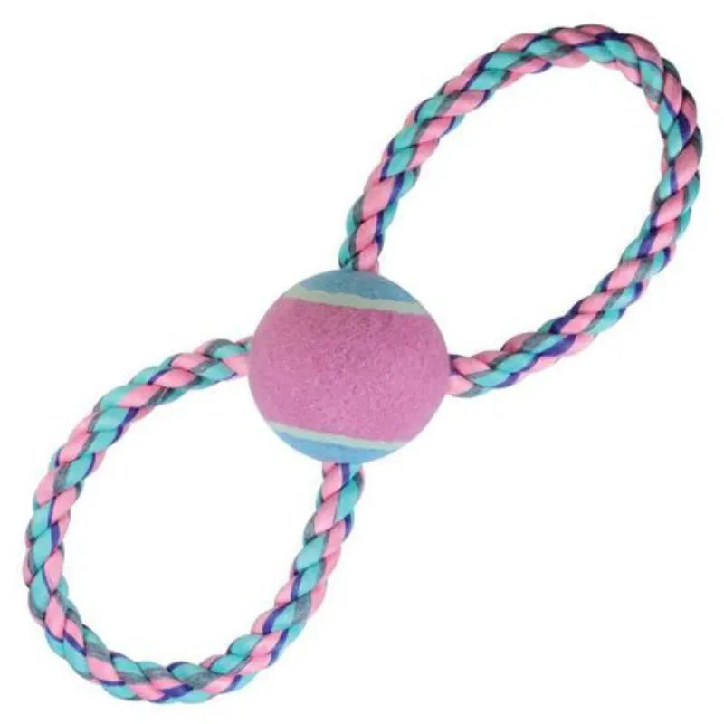 Corda Jambo 8 Bola Tênis Pastel
