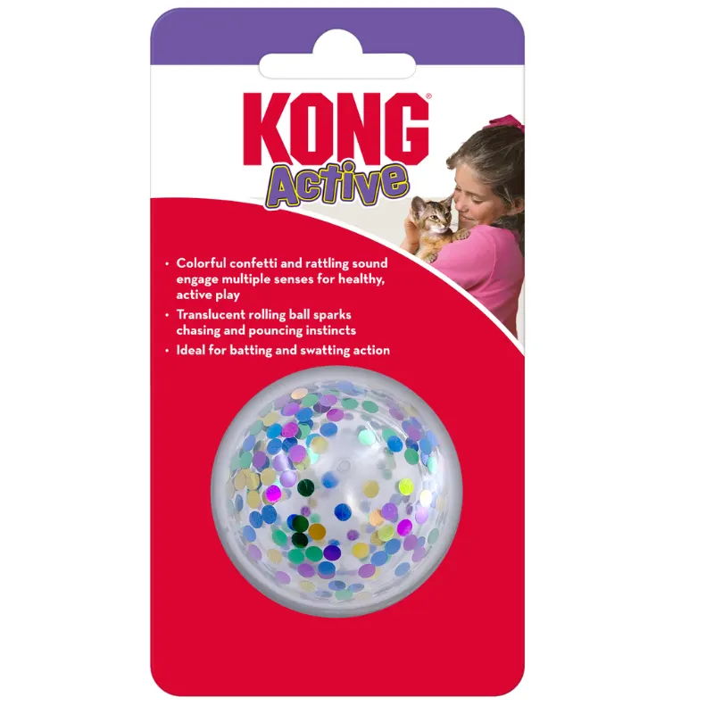 Kong Cat Active Confetti Ball