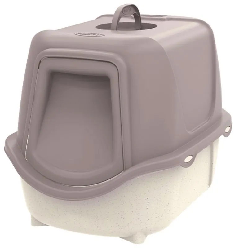 Banheiro Plast Pet WC Cat New Cinza Nocciola para Gatos São Pet