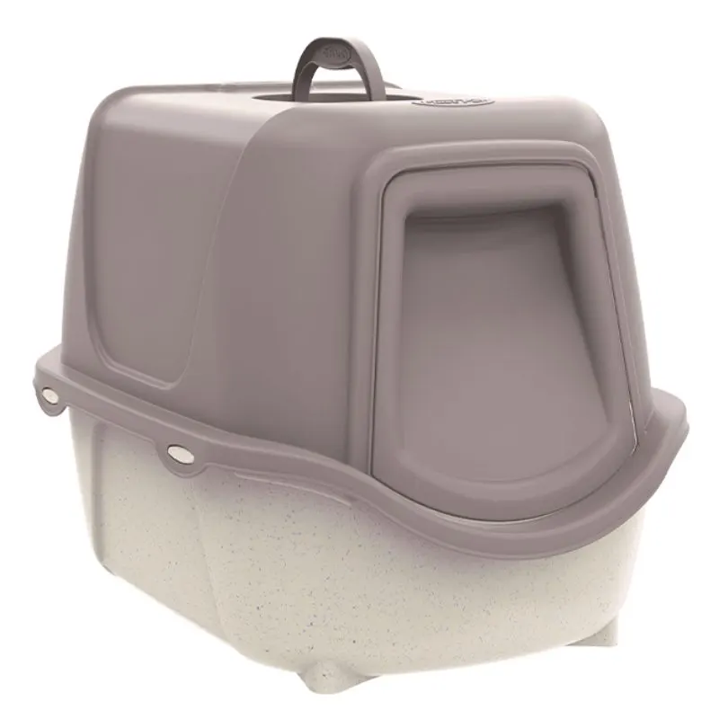 Banheiro Plast Pet WC Cat New Cinza Nocciola para Gatos São Pet