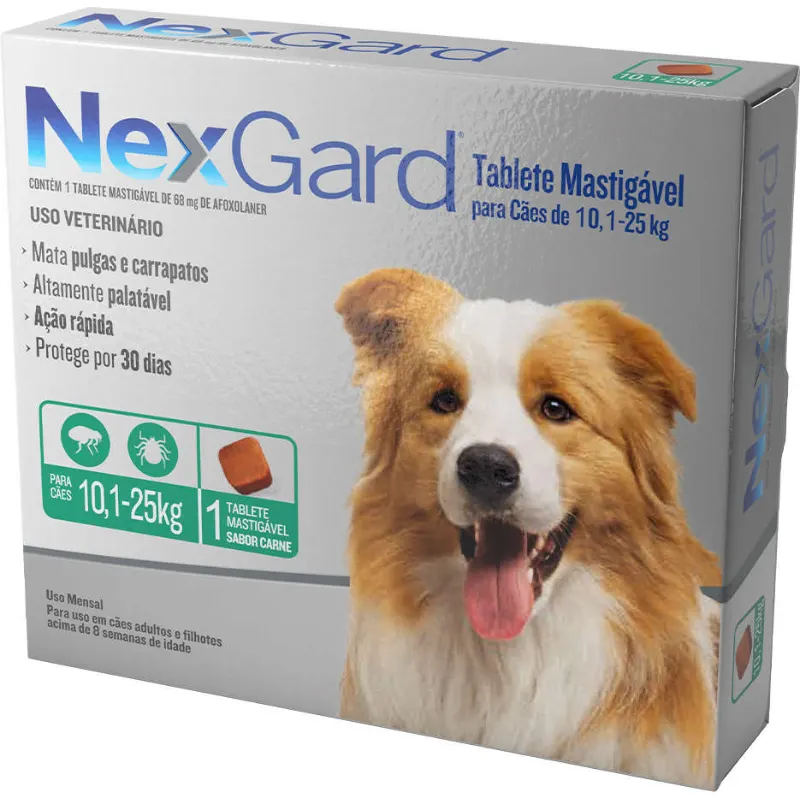 NexGard para Cães de 10,1 a 25 Kg