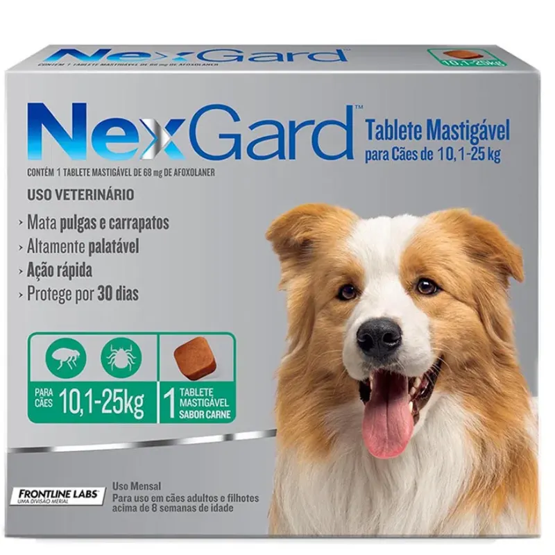 NexGard para Cães de 10,1 a 25 Kg