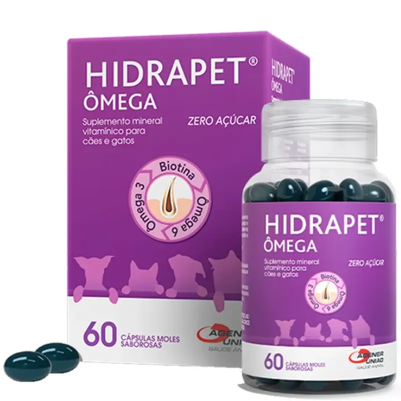 Suplemento Mineral Vitamínico Hidrapet Ômega Zero Açúcar