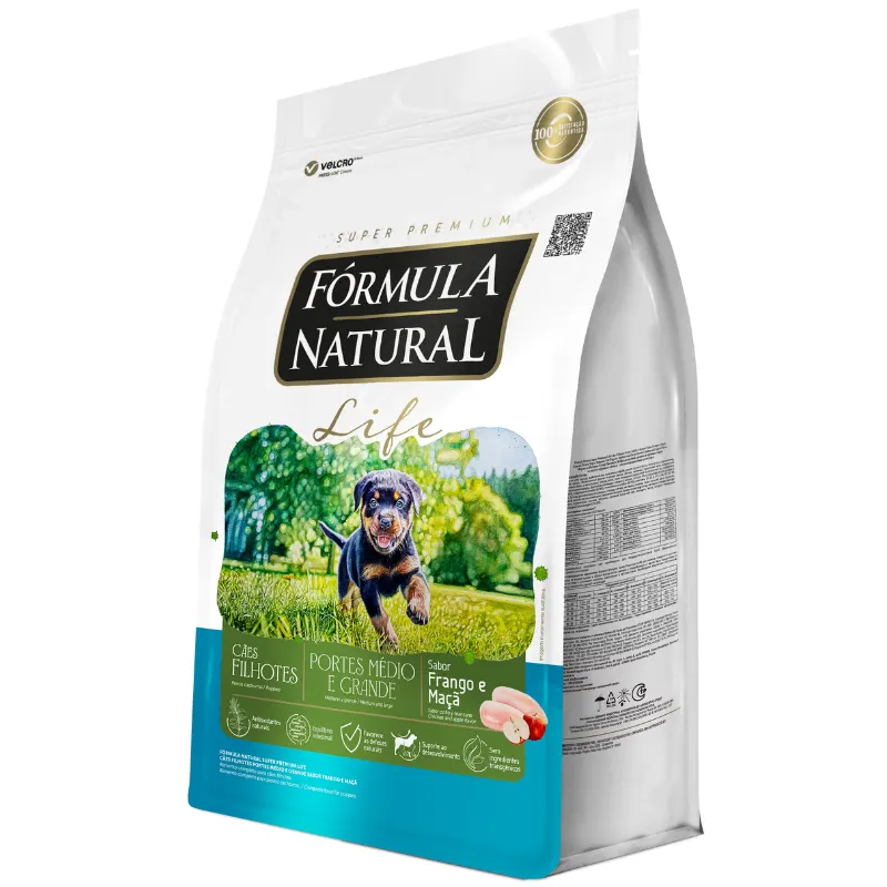 Ração Fórmula Natural  Life Cães Filhotes Raças Médias e Grandes 15Kg
