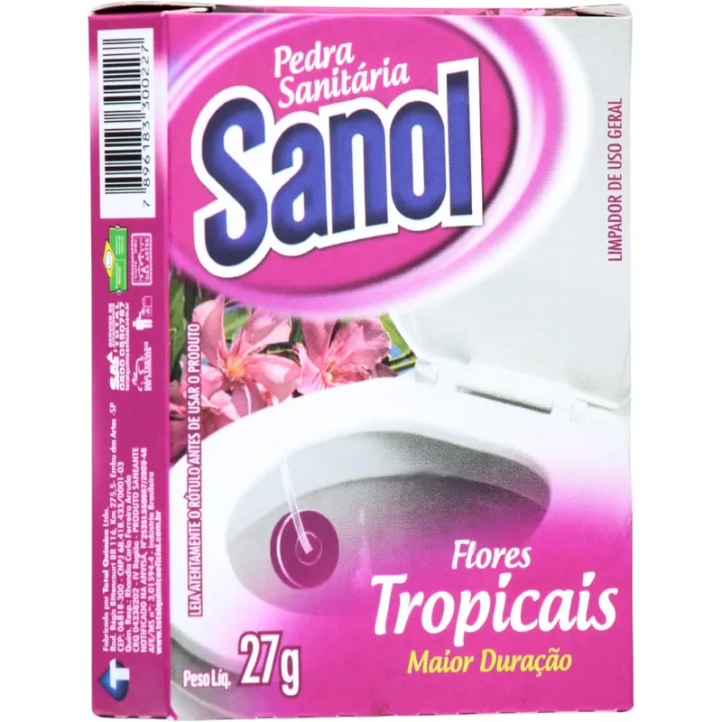 Sanol Pedra Sanitária Flores Tropicais 27 G