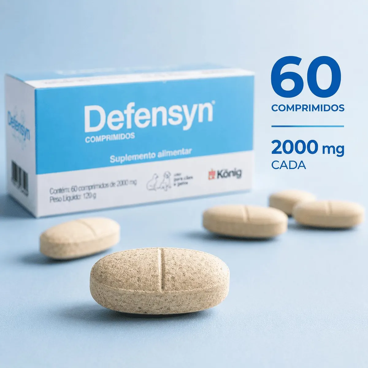 Suplemento Alimentar Defensyn com Comprimidos 60 de 2000mg König