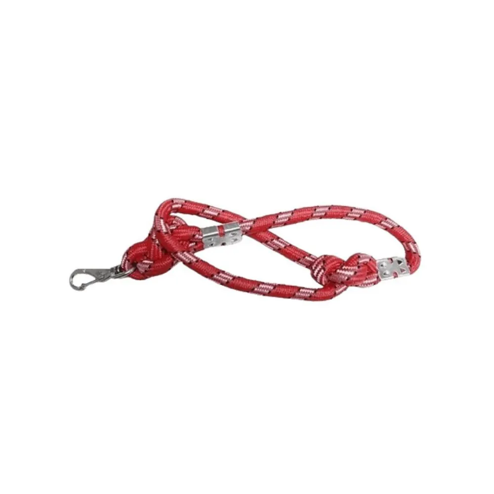 Guia Furacão Pet Corda Roliça Grossa Vermelha Cães 60cm