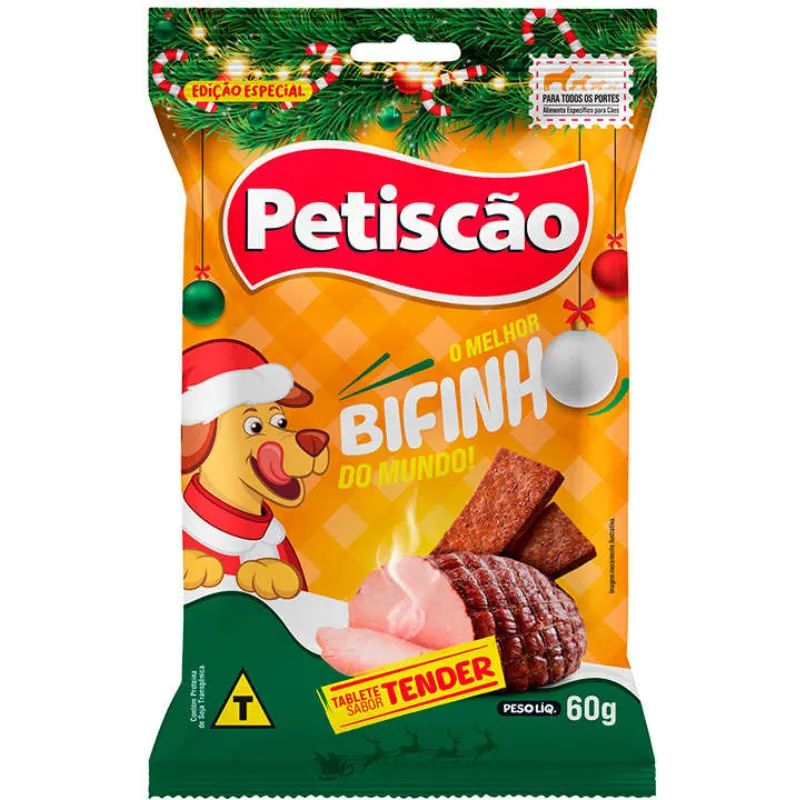 Petiscão Tablete Bifinho Mastigavel Tender 60 g