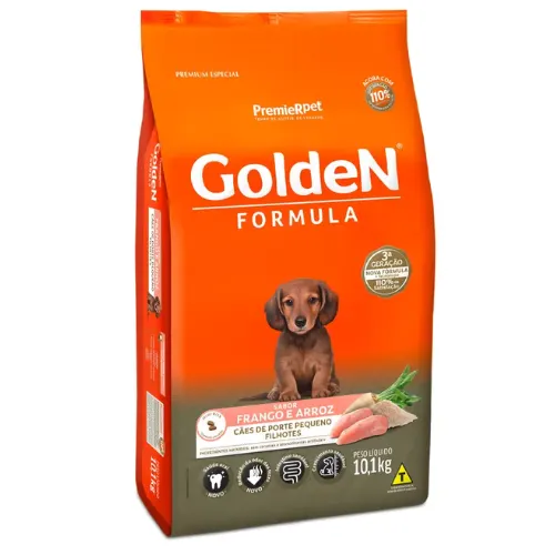 Ração Golden Fórmula Cães Filhotes Mini Bits Frango e Arroz