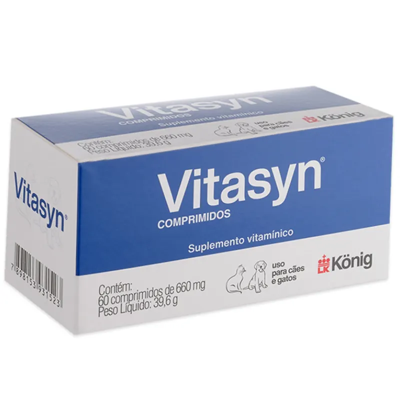 Suplemento Nutricional Vitasyn 660 mg com 60 Comprimidos König