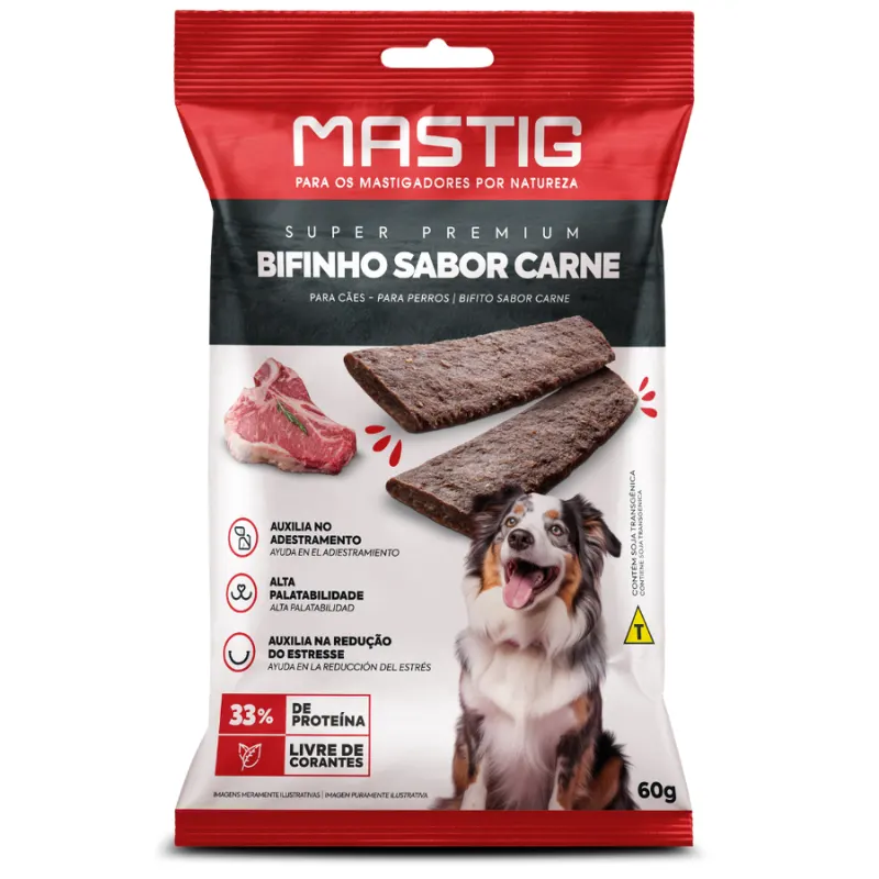 Mastig Bifinho Cães Carne 60 g