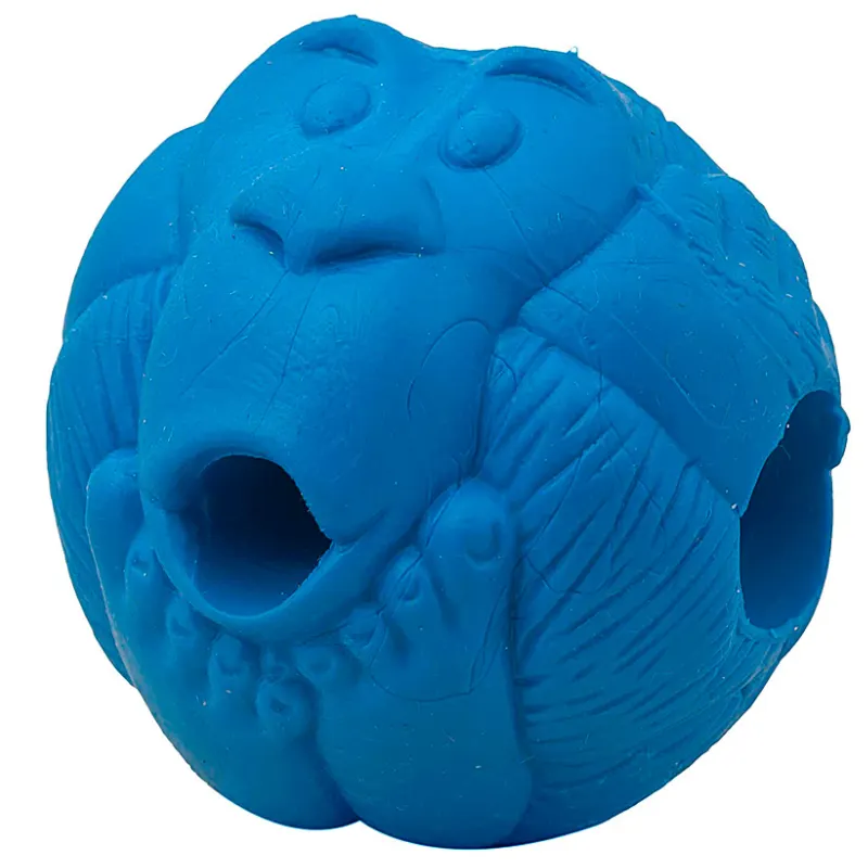 Bola Macaquinho Pet Games Dispenser Petisco Azul