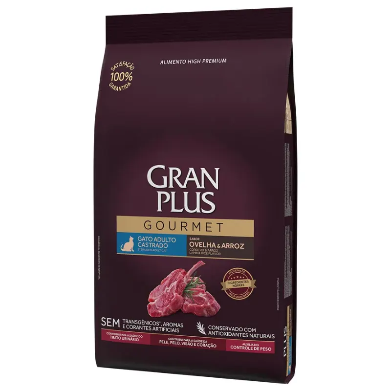Ração GranPlus Gato Gourmet Sabor Ovelha