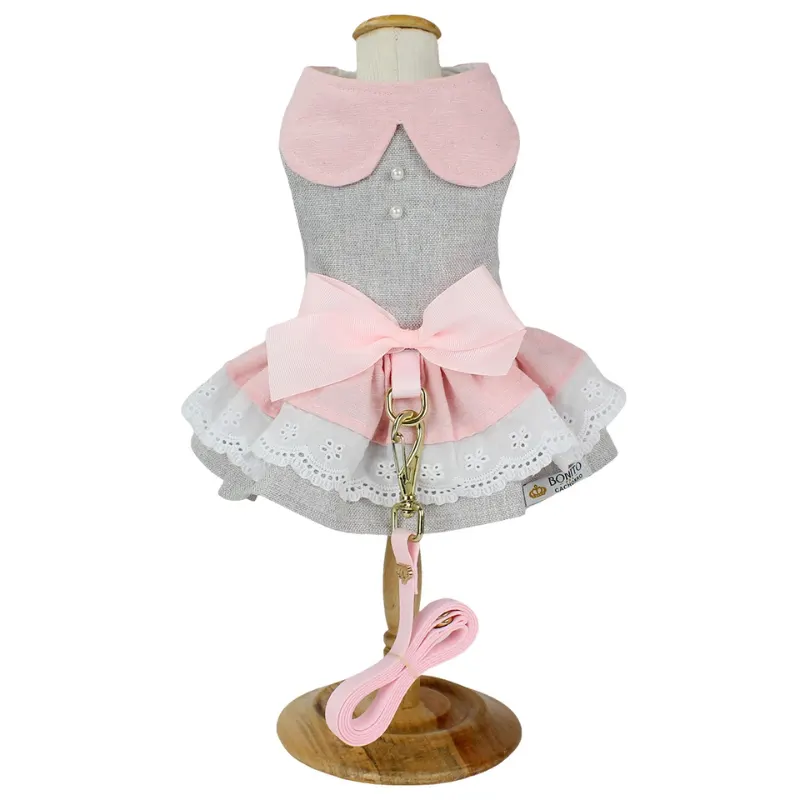 Vestido Baby Realeza Rosa Bonito pra Cachorro