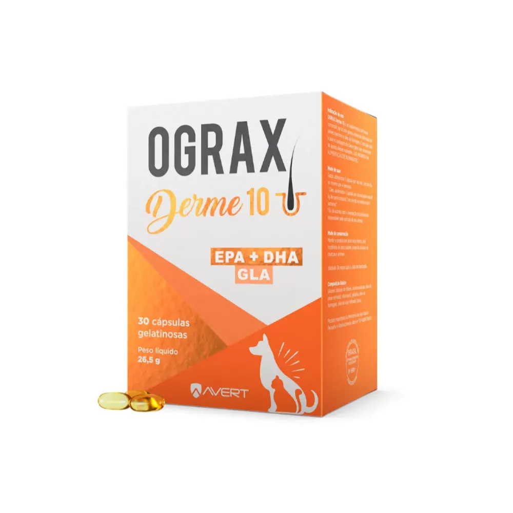 Avert Ograx Derme 10 com 30 Cápsulas