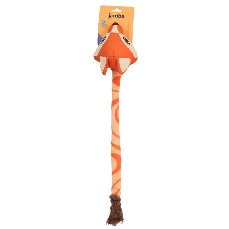 Mordedor Pelúcia Jambo Tug Canvas Corda Raposa