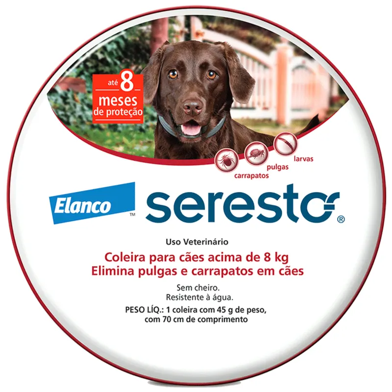 Seresto Coleira para Cães Acima de 8 Kg