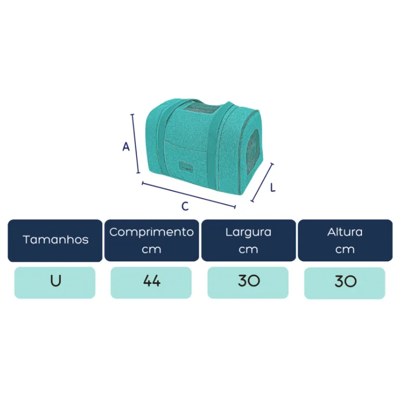 Bolsa para Passeio Beepet Grid Rosa