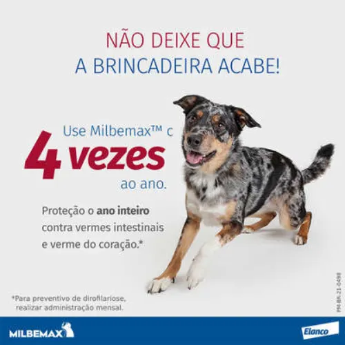 Milbemax Cães 2.5/125 mg (5-25 Kg) com 2 comprimidos