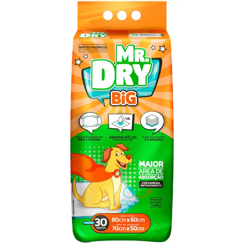 Mr Dry Tapete Higienico Big com 30 Un