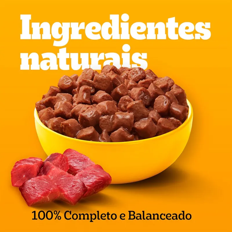 Ração Úmida Pedigree Sachê Carne Molho Cães Filhotes 100 g