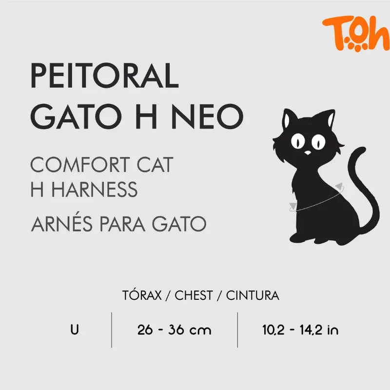 Conjunto Toh Peitoral H e Guia Neo Gato Maresia