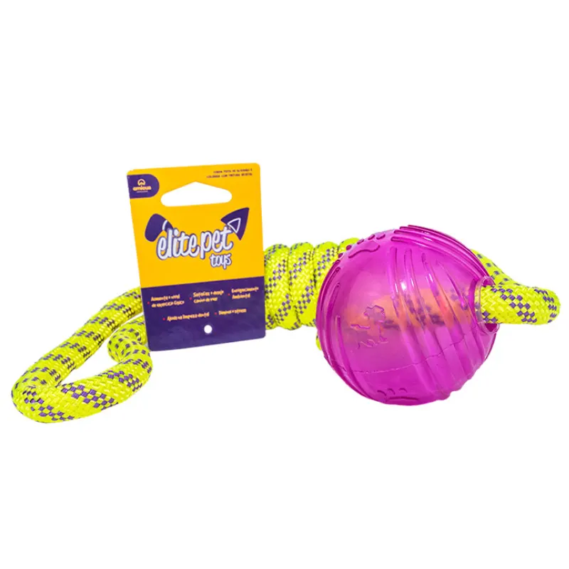 Brinquedo Elite Pet Corda Float Amarelo Amicus