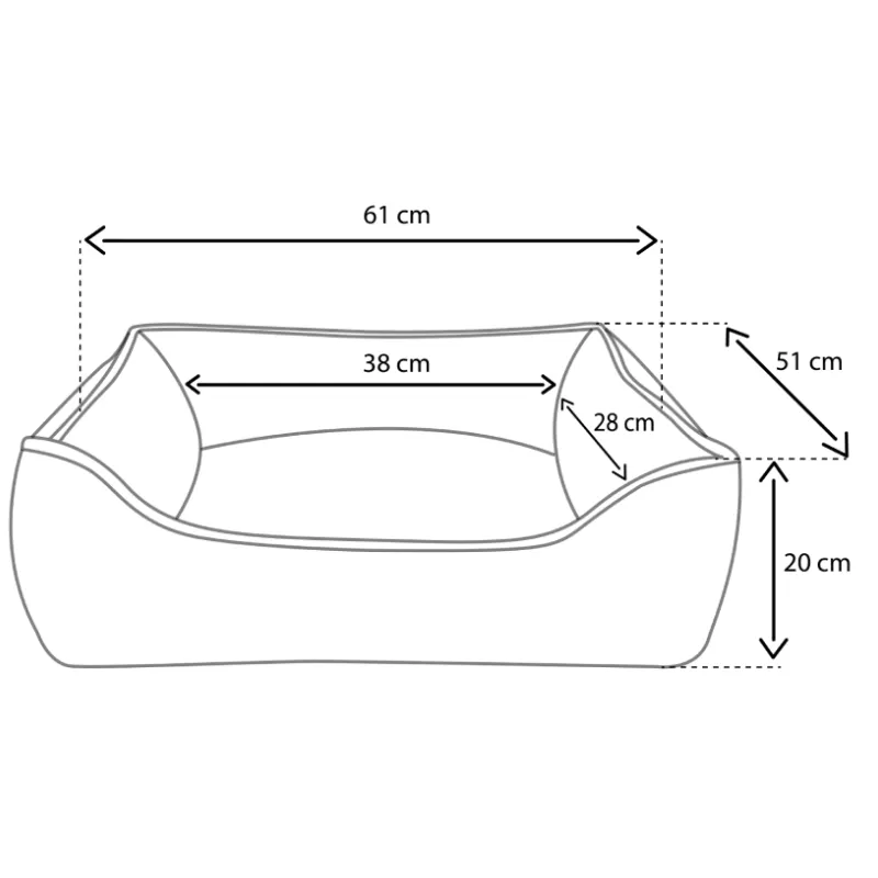 Cama D'Acqua Fábrica Pet Azul M