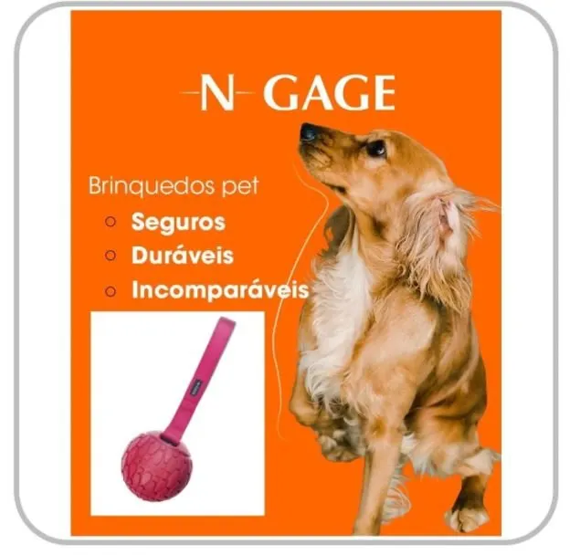 BLACK] Brinquedo Bola Cachorro Grande Mordedor N-gage Handler Jumbo