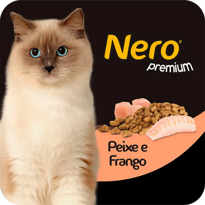 Ração Nero para Gatos Adultos Premium Peixe e Frango 20 Kg