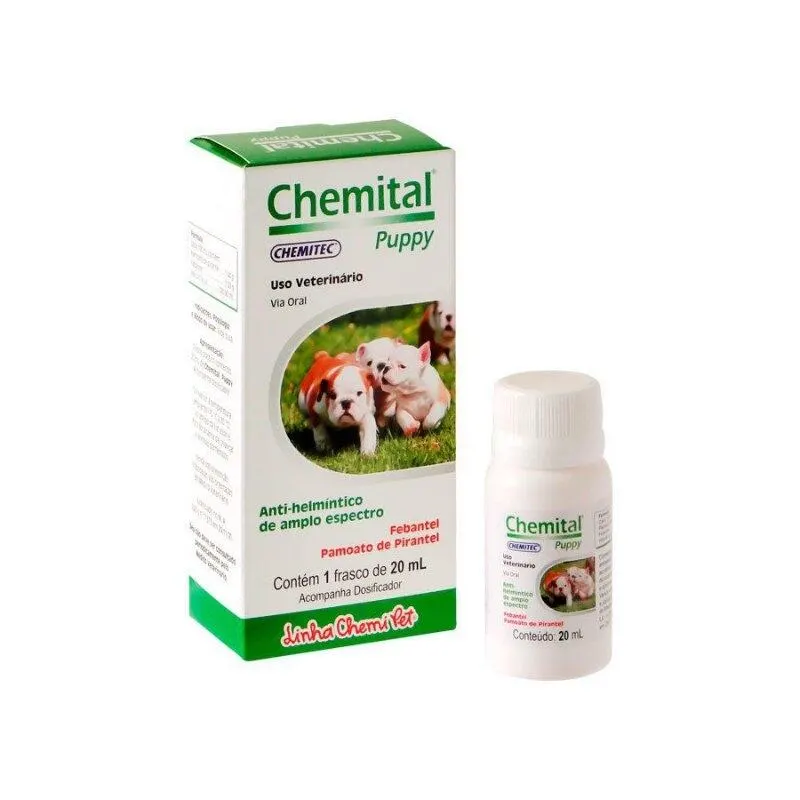 Vermífugo para Cães Chemital Puppy 20 ml