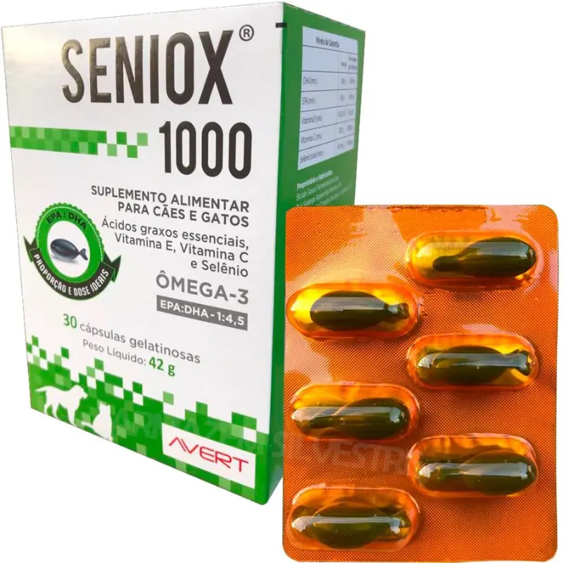 Avert Seniox 1000 mg com 30 Cápsulas